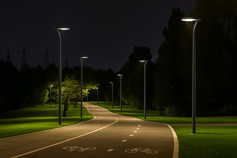 Astra-design-solar-lighting-illuminate-bike-paths