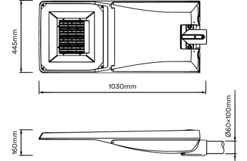 Vialis L dimensions schema