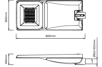 Vialis M dimensions schema